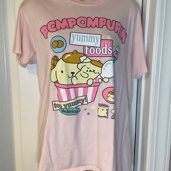 Hot Topic Tops - Hot Topic Pink Pompompurin Tee